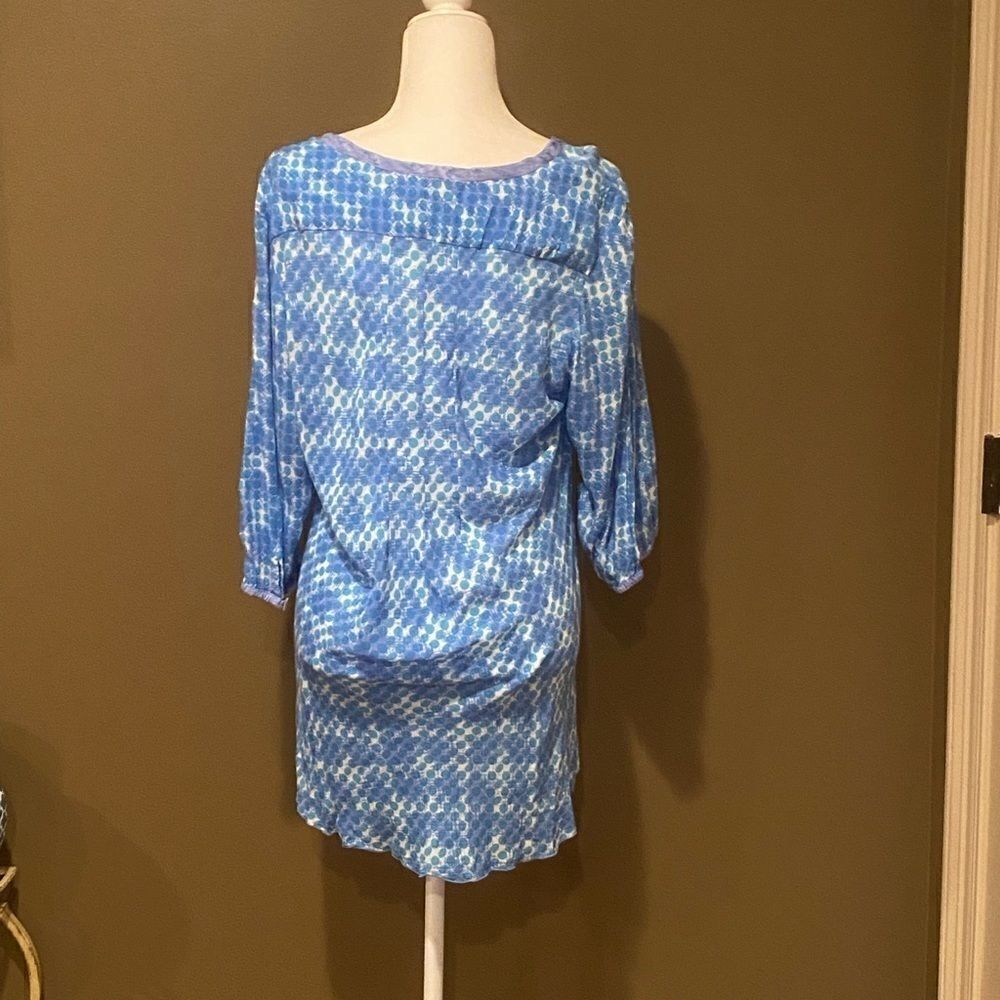 Lyng Tunic Top Rayon Size Large Button Front - Picture 14 of 14